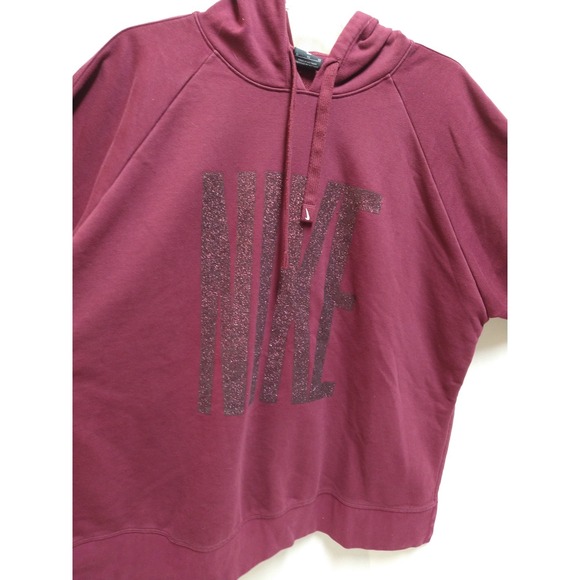 NIKE PULLOVER HOODIE, MAROON, SIZE XL, LONG SLEEVE, DRI FIT, EASY CARE - Picture 6 of 11